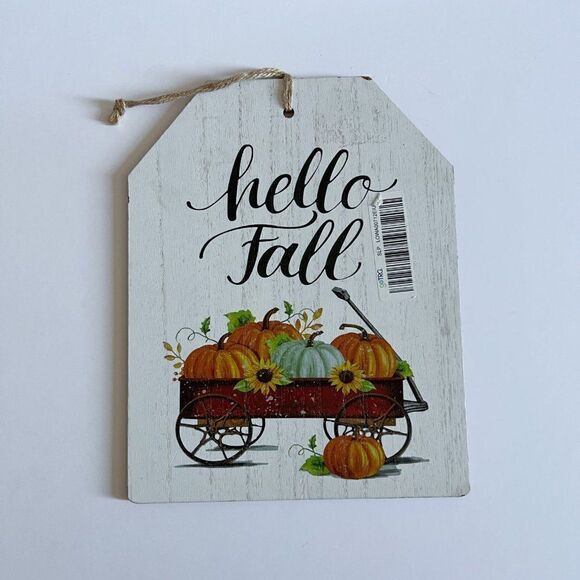 Farmhouse Fall Decorations Thanks Giving Pumkin Wall Decor - Picture 1 of 3